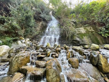 İstanbul Boğazı 'nın tepelerinde hindi, sembolik 12.2021.Khediv pavyonu ve korusu. Sonbaharda yeşil doğası ve güzellikleriyle koruluktan manzaralar..