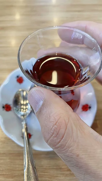 Turkish Tea Traditional Glass Cup — Stock Photo, Image