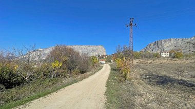 Harmankoy, Bilecik, Türkiye-30 Ekim 2021, Haramankaya, Bilecik ilinin İnhisar ilçesine bağlı bir köydür..