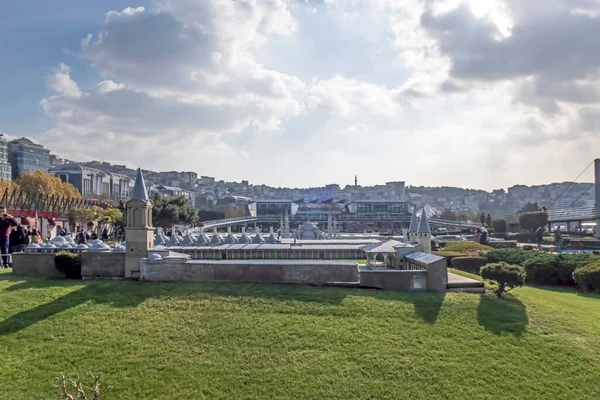 Istanbul Türkei November 2021 Miniaturk Ist Ein Miniaturpark Nordöstlichen Ufer — Stockfoto