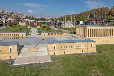 İstanbul, İstanbul 'da Hindi-Kasım 20.2021.Miniatürk, İstanbul' un Haliç ilçesinde yer alan bir minyatür parktır.
