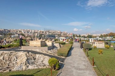 İstanbul, İstanbul 'da Hindi-Kasım 20.2021.Miniatürk, İstanbul' un Haliç ilçesinde yer alan bir minyatür parktır.