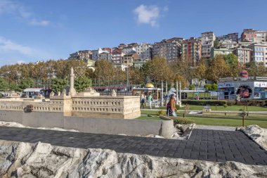 İstanbul, İstanbul 'da Hindi-Kasım 20.2021.Miniatürk, İstanbul' un Haliç ilçesinde yer alan bir minyatür parktır.