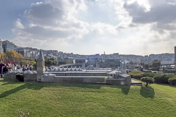 Istanbul Kalkoen November 2021 Miniaturk Een Miniatuurpark Aan Noordoostelijke Oever — Stockfoto