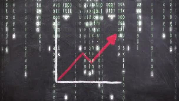 Mundo Informática Economia Indicadores Gráficos — Vídeo de Stock