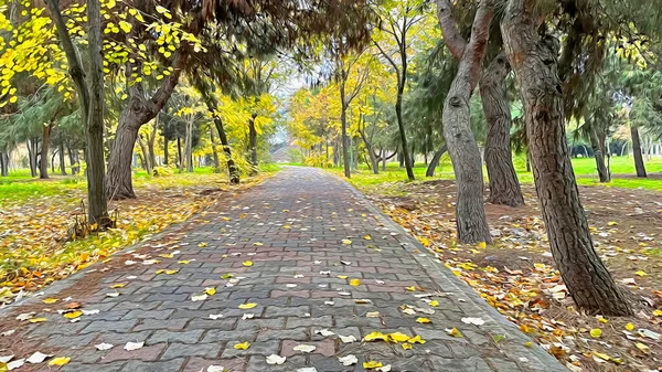 Природа Деревья Осенний Сезон — стоковое фото