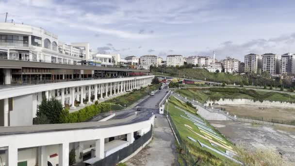 Istanbul Turkey November 2021 Зовнішній Вид Торговельно Розважального Центру Isfanbul — стокове відео