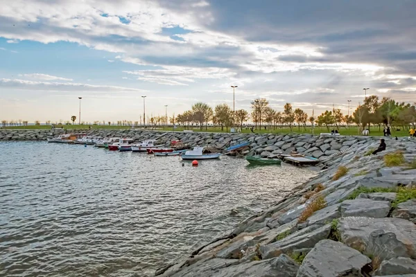 Istanbul Törökország 2021 December Sunset Marmara Sea View Coast Avcilar — Stock Fotó