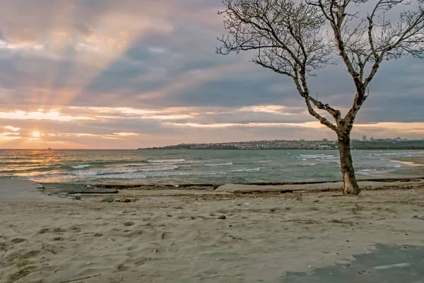 Istanbul Turquía Diciembre 2021 Vista Mar Puesta Del Sol Mármara — Foto de Stock