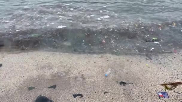 Мармурове Море Істанбул Туркейк 2021 Морське Екологічне Забруднення Морі Мармурового — стокове відео