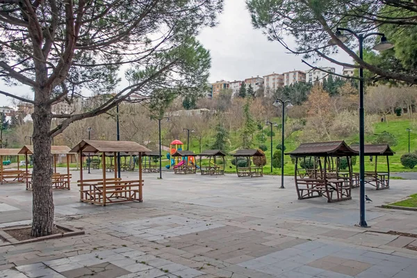 Avcilar Istanbul Turquía Diciembre 2021 Vista Del Parque Público Pasaeli — Foto de Stock
