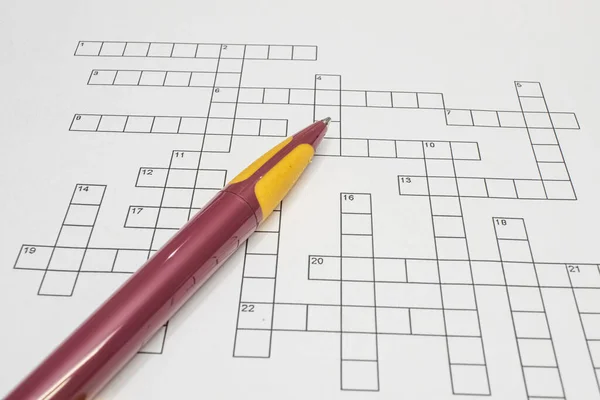 Crossword Develops Memory Based Intelligence Logic — Stock Photo, Image