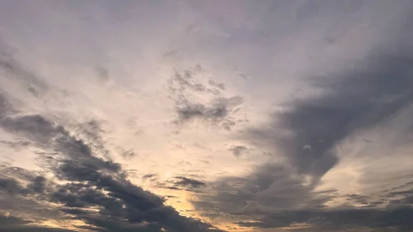 Puesta Sol Vista Espectacular Del Cielo Con Sol Nubes —  Fotos de Stock