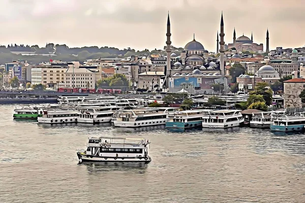 Istanbul Turkey January 2022 Ονειρική Πόλη Μεταξύ Των Ηπείρων Της — Φωτογραφία Αρχείου