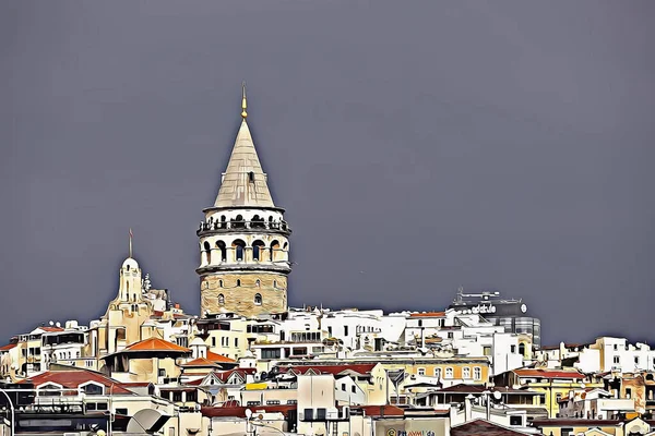 Istanbul Turkey January 2022 Dream City Continents Europe Asia Istanbul — Stock fotografie
