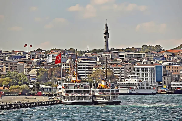 Istanbul Turkey January 2022 Ονειρική Πόλη Μεταξύ Των Ηπείρων Της — Φωτογραφία Αρχείου