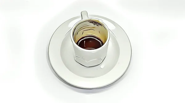 Крупным Планом Пил Турецкий Кофе — стоковое фото