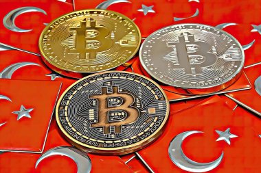 Bitcoin paralarını Türk bayraklı rakamlarla kapat.
