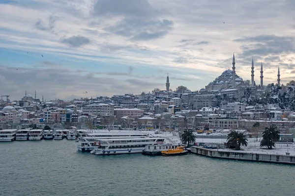 Istanbul Turkey January 2022 Istanbul Dream City Continents Europe Asia — Stock Photo, Image