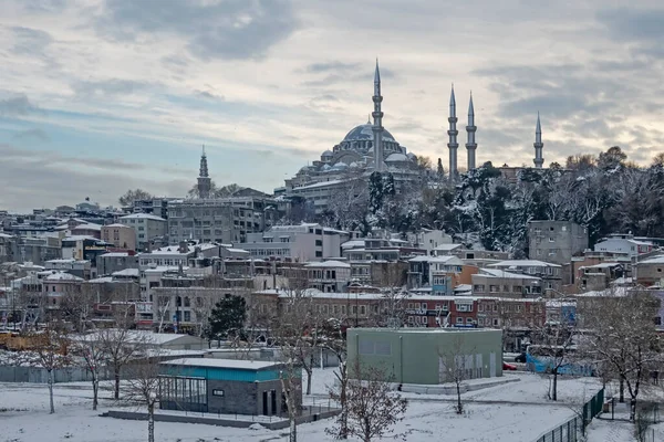 Istanbul Törökország 2022 Január Isztambul Álomváros Európa Ázsia Kontinensei Között — Stock Fotó