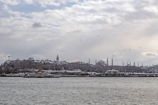 Stanbul Türkiye Ocak 2022 Stanbul Avrupa Asya Kıtaları Arasındaki Rüya — Stok fotoğraf