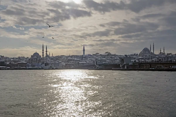 Istanbul Turkey January 2022 Istanbul Dream City Continents Europe Asia — Stock Photo, Image