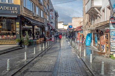 İstanbul, Türkiye-24 Ocak 2022 İstanbul, Avrupa ve Asya kıtaları arasındaki rüya şehridir. Kış mevsiminde tarihi yarımadadan modern, tarihi ve doğal güzelliklere sahip şehir manzarası.