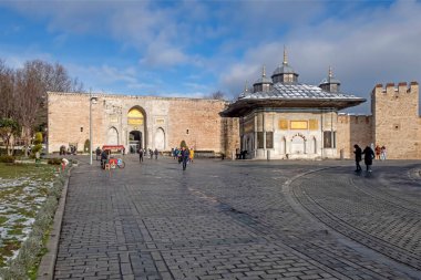 İstanbul, Türkiye-24 Ocak 2022 İstanbul, Avrupa ve Asya kıtaları arasındaki rüya şehridir. Kış mevsiminde tarihi yarımadadan modern, tarihi ve doğal güzelliklere sahip şehir manzarası.