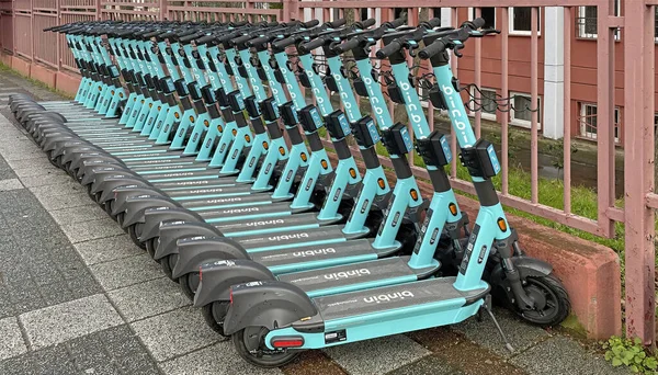 Istanbul Turquie Mars 2022 Plaisir Des Transports Scooters Électriques Istanbul — Photo