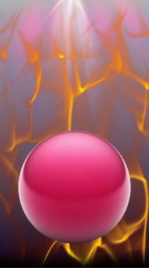 Dikey görüntü ve hareket arkaplanlı kırmızı top