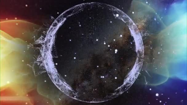 Пространство Вселенная Тематические Анимационные Фоны — стоковое видео