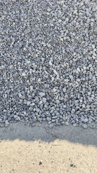 Kieselsteine Für Bau Und Straßenbau — Stockfoto