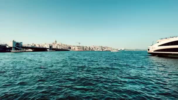 Istanbul Turkey April 2022 Istanbul 아시아 사이의 꿈속의 도시이며 역사적 — 비디오