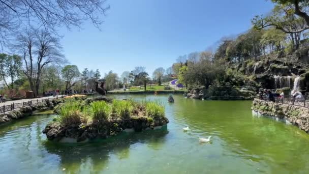 Emirgan Istanbul Turquia 2022 Festival Tulipa Istambul Festival Realizado Parques — Vídeo de Stock