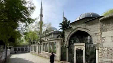 Eyup, istanbul, Türkiye 23.2022 İstanbul Avrupa kıtaları ile Asya arasındaki rüya şehir. Gezginler ve turistler için yapılan tarihi ve turistik binalarla Eyup Sultan ilçesi.