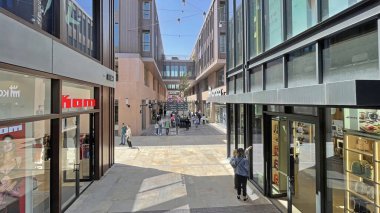 Karakol, istanbul. 29.2022 Karakol Meydanı 'ndan Galataport' a, modern ve tarihi mimari ve İstanbul 'da turistik yerleri olan kültürel ve tarihi yerler..