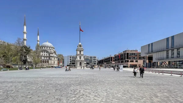 Karakol Istanbul 2022 Karakol Meydanı Ndan Galataport Modern Tarihi Mimari — Stok fotoğraf