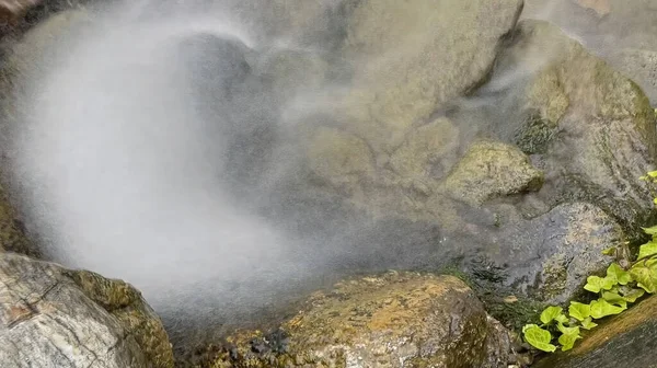 Ornamental Pool Cliffs Public Park Nature — Fotografia de Stock