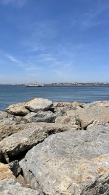 Kadıköy, istanbul, Türkiye. 8 Mayıs 2022 İstanbul ve Marmara Denizi Kadıköy kıyısından