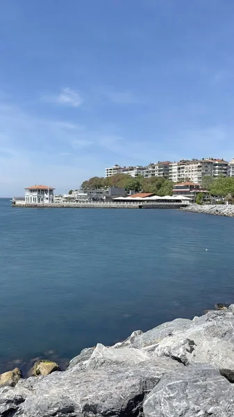 Moda Istanbul Turkey May 2022 Moda Beach Historical Moda Pier — Fotografia de Stock