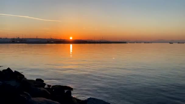 Istanbul Turkey May 2022 Sunrise Early Morning Views Bosphorus Marmara — Stockvideo