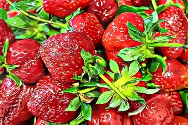 Strawberry One Most Delicious Fruits Summer Season — Stockfoto