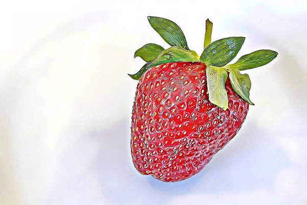 Strawberry One Most Delicious Fruits Summer Season — Stock Photo, Image