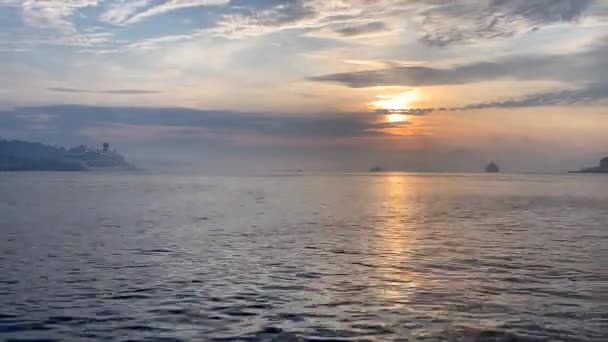 Istanbul Turkey May 2022 Sunrise Istanbul Early Morning View Marmara — Stockvideo