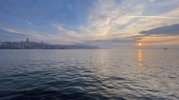 Истанбул Турция Мая 2022 Расход Солнца Ранние Утренние Виды Босфор — стоковое фото