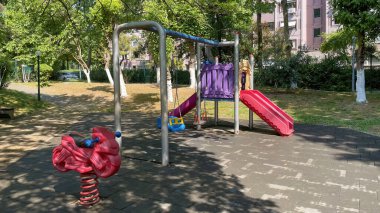 İstanbul, Atakoy. 20 Mayıs 2022. Atakoy ilçesi, yeşil doğası ve modern binalarıyla. Atakoy ilçesinden görüntüler.