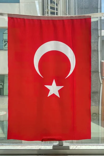 Ulusal Bayram Kutlamaları Için Türk Bayrağı — Stok fotoğraf