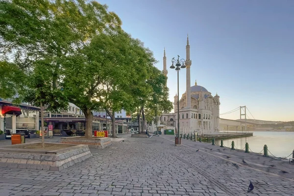 Ortakoy Isztambuli Török 2022 Május Ortakoy Bosphorus Látkép Történelmi Természeti — Stock Fotó