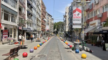 Kadıköy, İstanbul, Türkiye. 29 Mayıs 2022 İstanbul 'un Asya yakasındaki önemli ve büyük ilçesi Kadıköy' den kent manzarası.