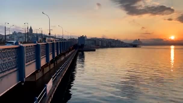 Eminonu Istanbul Türkei Juni 2022 Istanbul Die Traumstadt Sonnenaufgang Istanbul — Stockvideo